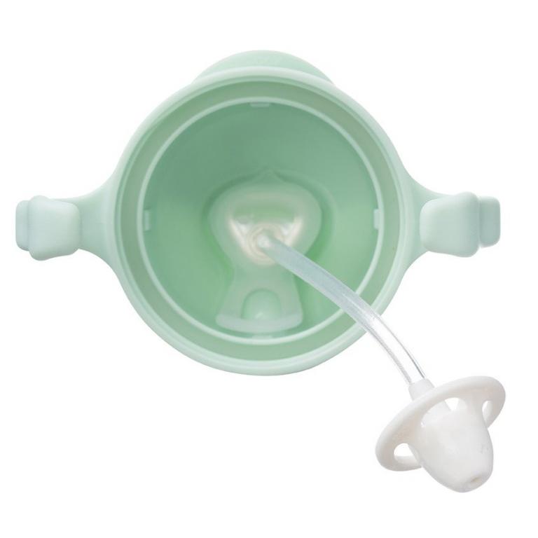 b.box bidon ze słomką 240 ml, Gelato Pistachio z grawerem - obrazek 2