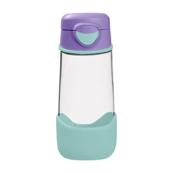 Sportowa butelka tritanowa 450 ml, Lilac Pop, b.box z grawerem