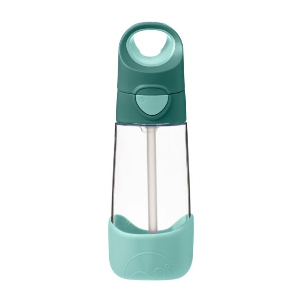 Butelka tritanowy ze słomką 450 ml, Emerald Forest, b.box z grawerem