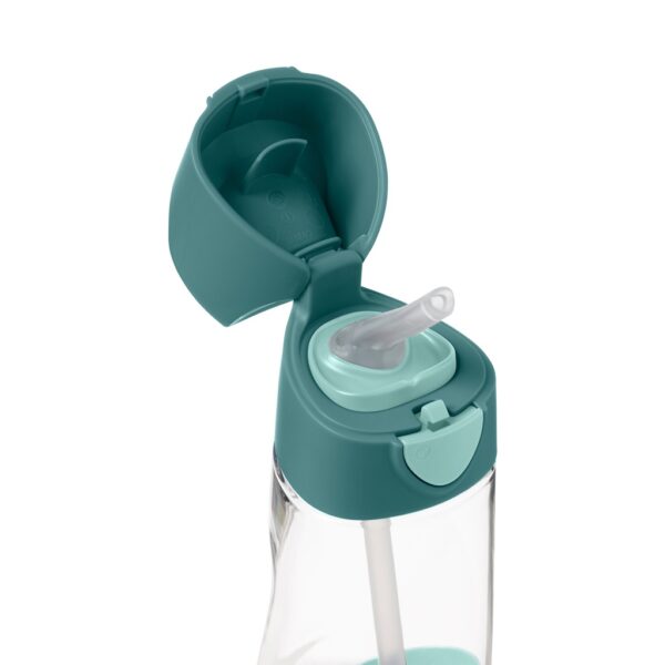 Butelka tritanowy ze słomką 450 ml, Emerald Forest, b.box z grawerem - obrazek 4