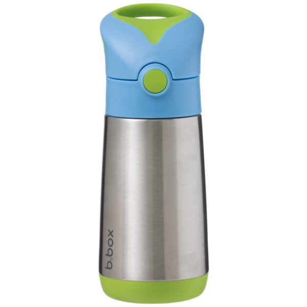 B.box butelka termiczna - bidon dla dzieci ze słomką 350 ml Ocean Breeze z grawerem - obrazek 3