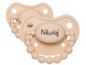 Smoczek pozycjonujący LUU Kids Cookie Beige 3-6 miesięcy